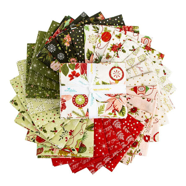 SALE Glisten Fat Quarter Bundle 27 pieces - Riley Blake Designs - Pre cut Precut - Holiday Winter - Quilting Cotton Fabric