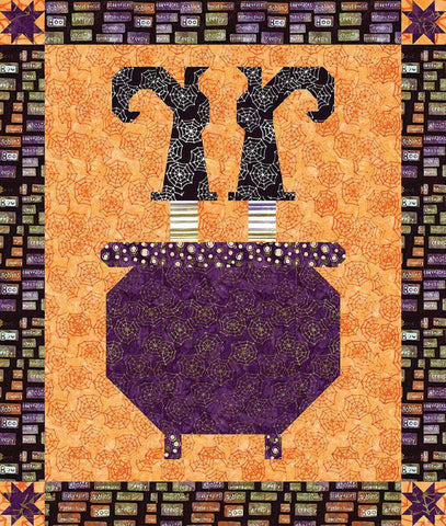 SALE Expressions Batiks Oops! Quilt Kit KTBT-1016 - Riley Blake - Halloween Witch Cauldron - Pattern Fabric Quilting