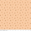 Image of the Awe of Autumn Flower Toss Blush quilting cotton fabric by Riley Blake Designs. Features flowers on a pink background. Cute Little Fabric Shop