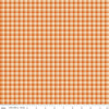 Image of the Awe of Autumn Plaid Orange quilting cotton fabric by Riley Blake Designs. Features lines on an orange background. Cute Little Fabric Shop