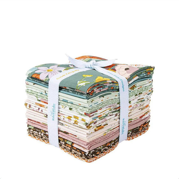 Winged Medley Fat Quarter Bundle 21 pieces - Riley Blake Designs - Pre cut Precut - Floral Flowers - Quilting Cotton Fabric