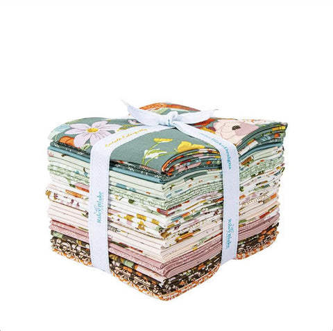 Winged Medley Fat Quarter Bundle 21 pieces - Riley Blake Designs - Pre cut Precut - Floral Flowers - Quilting Cotton Fabric
