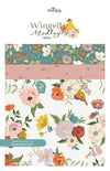 SALE Winged Medley 2.5 Inch Rolie Polie Jelly Roll 40-Piece - Riley Blake Designs - Precut  Bundle - Flowers Floral - Cotton Fabric
