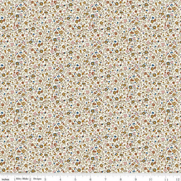 Denim Florals 01667404B Posy Haze B - Riley Blake Designs - Floral Flowers - Liberty Fabrics - Quilting Cotton Fabric