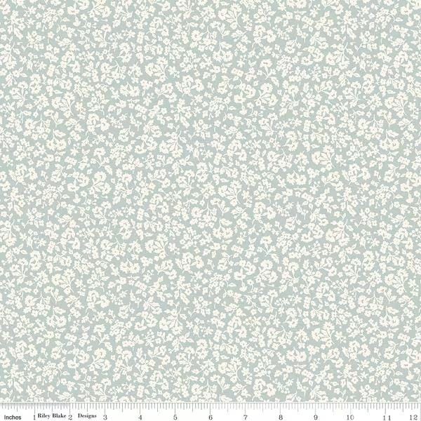 Denim Florals 01667401C Dainty Meadow C - Riley Blake Designs - Floral Flowers - Liberty Fabrics - Quilting Cotton Fabric