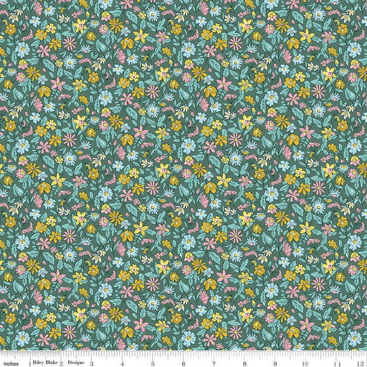 Heirloom Spring 016673104A Morning Meadow A - Riley Blake - Flowers Floral Blossoms - Liberty Fabrics - Quilting Cotton Fabric