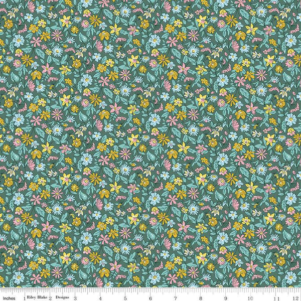 Heirloom Spring 016673104A Morning Meadow A - Riley Blake - Flowers Floral Blossoms - Liberty Fabrics - Quilting Cotton Fabric