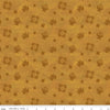 Image of the Covered Bridges in Fall Block Toss Gold quilting cotton fabric by Riley Blake Designs. Features blocks on a gold background. Cute Little Fabric Shop