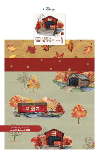 SALE Covered Bridges in Fall Layer Cake 10" Stacker Bundle - Riley Blake Designs - 42 piece Precut Pre cut - Autumn - Quilting Cotton Fabric