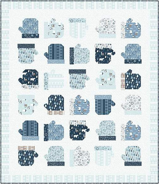 SALE Mitten Smitten Quilt PATTERN P180 by Wendy Sheppard - Riley Blake Designs - INSTRUCTIONS Only - Fat Eighth Friendly - Pieced