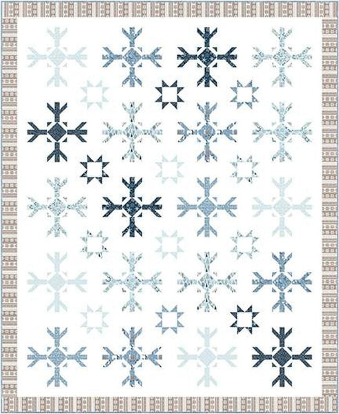SALE Stars & Snowflakes Quilt PATTERN P180 by Wendy Sheppard - Riley Blake Designs - INSTRUCTIONS Only - Fat Quarter Friendly - Pieced