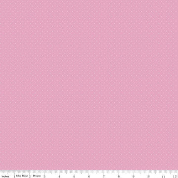 SALE American Jane Pindots Pink Tiny Polka Dot Fabric - Riley Blake Quilting Cotton Fabric