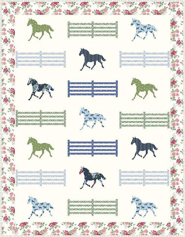 SALE Bluegrass Pastures Quilt PATTERN P115 by Melissa Mortenson - Riley Blake Designs - INSTRUCTIONS Only - Raw Edge Applique and Piecing