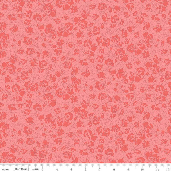 Flower Shop 01667413C Sweet Pea Spot C - Riley Blake Designs - Floral Flowers - Liberty Fabrics - Quilting Cotton Fabric