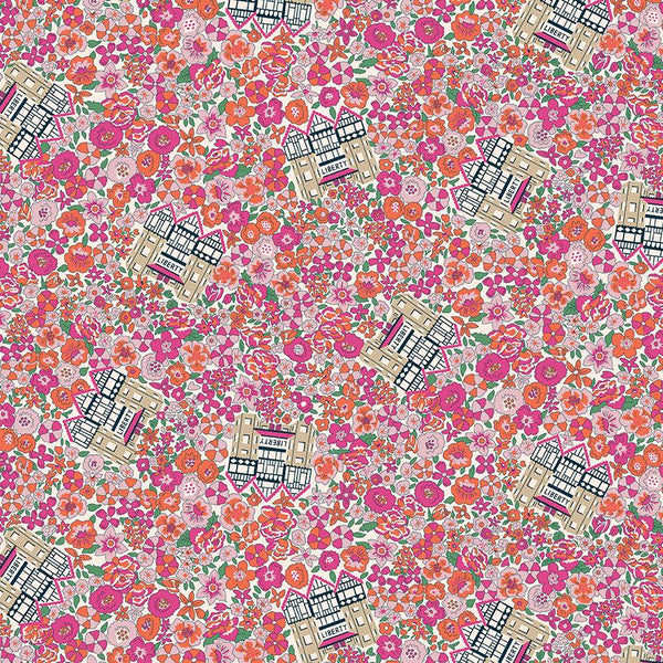 Flower Shop 01667414A In Bloom A - Riley Blake Designs - Floral Flowers - Liberty Fabrics - Quilting Cotton Fabric