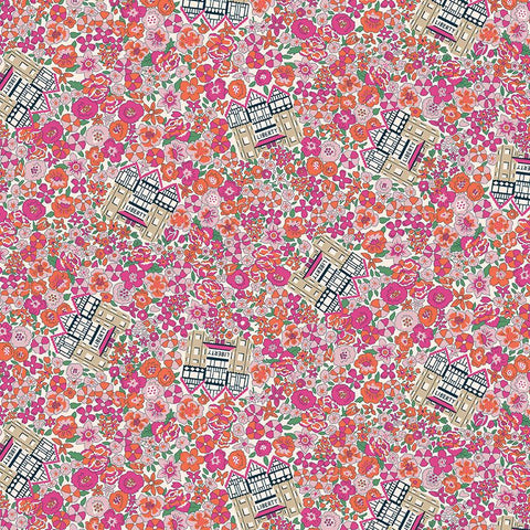 Flower Shop 01667414A In Bloom A - Riley Blake Designs - Floral Flowers - Liberty Fabrics - Quilting Cotton Fabric