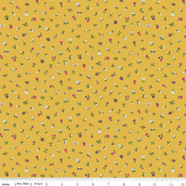 Flower Shop 01667415A Newland Sprigs A - Riley Blake Designs - Floral Flowers - Liberty Fabrics - Quilting Cotton Fabric
