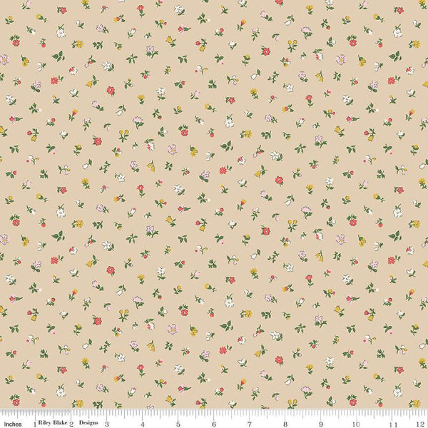 Flower Shop 01667415C Newland Sprigs C - Riley Blake Designs - Floral Flowers - Liberty Fabrics - Quilting Cotton Fabric