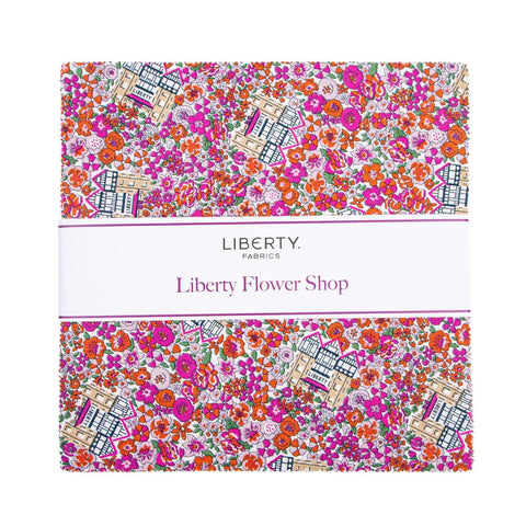 Liberty Flower Shop Layer Cake 10" Stacker Bundle - Riley Blake - 42 piece Precut Pre cut - Liberty Fabrics - Quilting Cotton Fabric