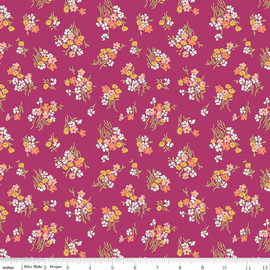 SALE Botanist's Walk 01667408A Joanne's Bouquet A - Riley Blake Designs - Floral Flowers - Liberty Fabrics - Quilting Cotton Fabric