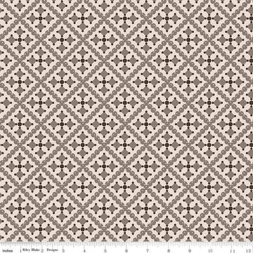 3-Yard cut- SALE Gentler Times Shenanigans WIDEBACK WB16494 Pebble - Riley Blake - 108" - Geometric - Quilting Cotton Fabric