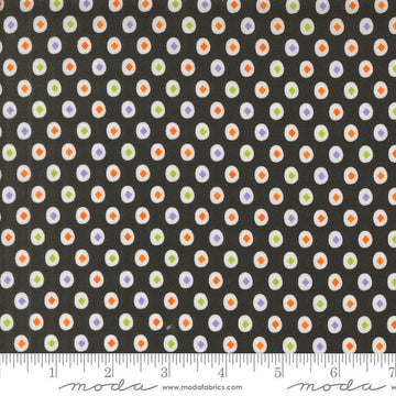 Image of the Fab Boo Lous Diamond Night quilting cotton fabric. Features diamonds on a brown background. Cute Little Fabric Shop