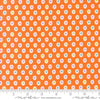 Image of the Fab Boo Lous Diamond Pumpkin quilting cotton fabric. Features diamonds on an orange background. Cute Little Fabric Shop