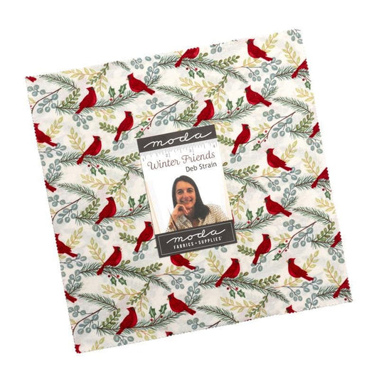 Winter Friends Layer Cake 10" Stacker Bundle - Moda Fabrics - 42-Piece Precut  - Holiday - Quilting Cotton Fabric