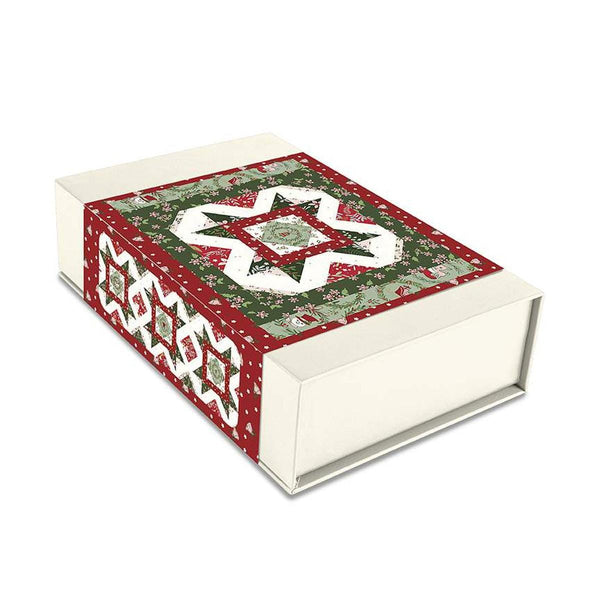SALE A Little Christmas Runner Quilt Kit KT-16400 - Riley Blake Designs - Box Pattern Fabric - Christmas - Quilting Cotton