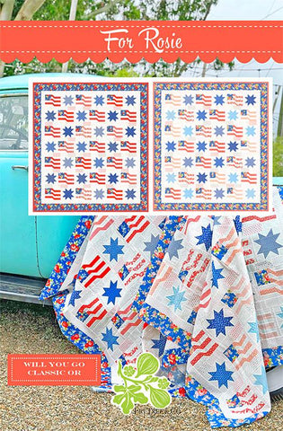 SALE For Rosie Quilt Pattern FT-3006 by Fig Tree Co - Moda Fabrics - INSTRUCTIONS Only - Piecing