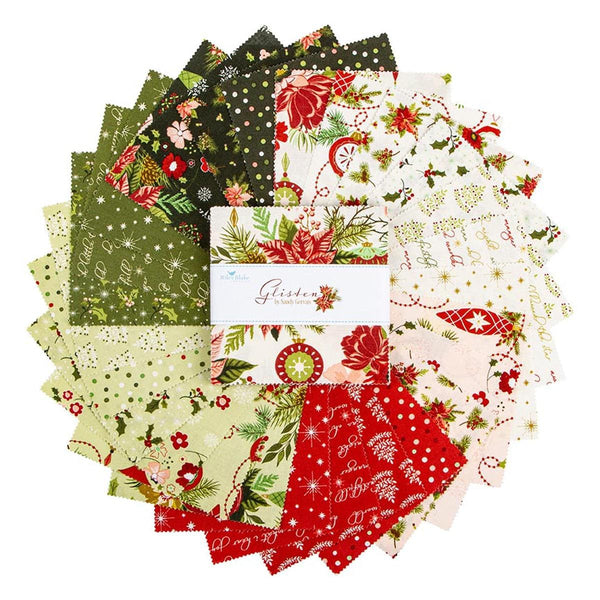Glisten Charm Pack 5" Stacker Bundle - Riley Blake Designs - 42 piece Precut Pre cut - Halloween - Quilting Cotton Fabric