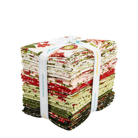 SALE Glisten Fat Quarter Bundle 27-Piece - Riley Blake Designs -  Precut - Holiday Winter - Quilting Cotton Fabric