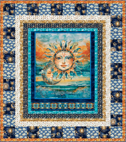 SALE Celestial Dance Quilt PATTERN - QT Fabrics - Instructions Only - Bohemian Sunrise - Pieced Pattern - Morris Creative Group