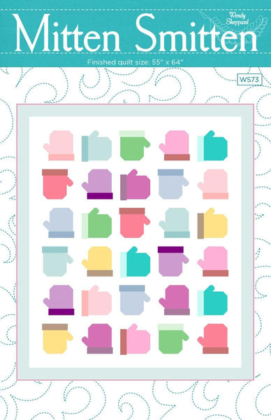 SALE Mitten Smitten Quilt PATTERN P180 by Wendy Sheppard - Riley Blake Designs - INSTRUCTIONS Only - Fat Eighth Friendly - Pieced