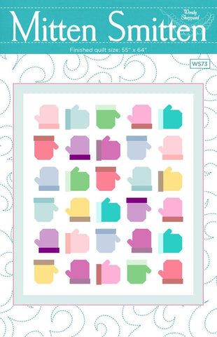 SALE Mitten Smitten Quilt PATTERN P180 by Wendy Sheppard - Riley Blake Designs - INSTRUCTIONS Only - Fat Eighth Friendly - Pieced
