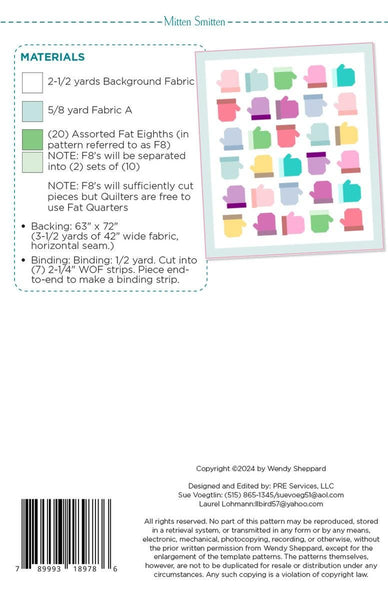 SALE Mitten Smitten Quilt PATTERN P180 by Wendy Sheppard - Riley Blake Designs - INSTRUCTIONS Only - Fat Eighth Friendly - Pieced