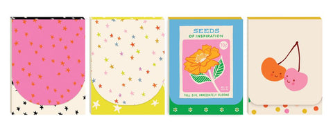 Pocket Notepad Spring RS-7085 - Moda Fabrics - Ruby Star Society - Springtime Set of Four Notepads