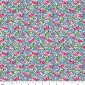 Flower Shop 01667412A Florists' Flowers A - Riley Blake Designs - Floral Flowers - Liberty Fabrics - Quilting Cotton Fabric