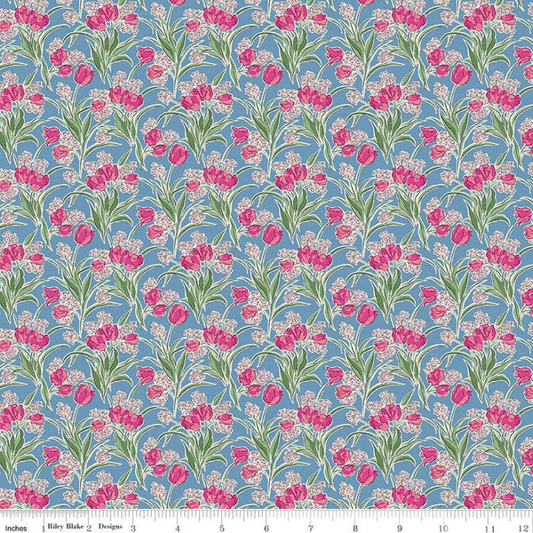 Flower Shop 01667412A Florists' Flowers A - Riley Blake Designs - Floral Flowers - Liberty Fabrics - Quilting Cotton Fabric