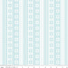 Image of the Winter Magic Sweater Stipe White quilting cotton fabric by Riley Blake Designs. Features stripes on a white background. Cute Little Fabric Shop