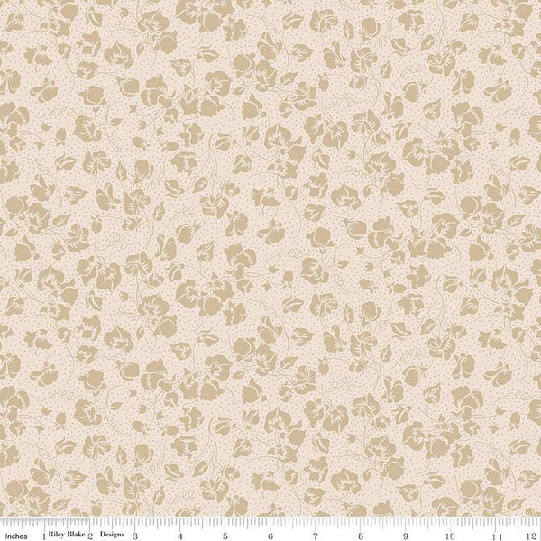 Flower Shop 01667413B Sweet Pea Spot B - Riley Blake Designs - Floral Flowers - Liberty Fabrics - Quilting Cotton Fabric
