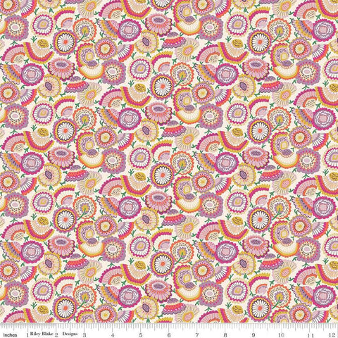 Flower Shop 01667416A Lasenby Bloom A - Riley Blake Designs - Floral Flowers - Liberty Fabrics - Quilting Cotton Fabric