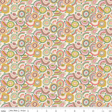 SALE Flower Shop 01667416C Lasen- Bloom C - Riley Blake Designs - Floral Flowers - Liberty Fabrics - Quilting Cotton Fabric