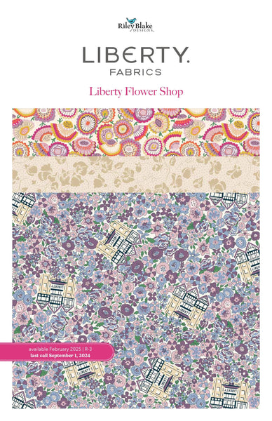 Liberty Flower Shop 2.5-Inch Rolie Polie Jelly Roll 40 pieces Riley Blake - Liberty Fabrics - Flowers - Quilting Cotton Fabric