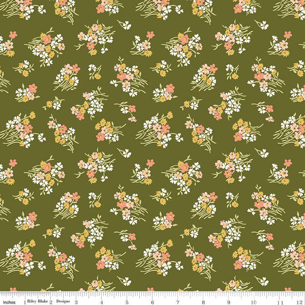 SALE Botanist's Walk 01667408C Joanne's Bouquet C - Riley Blake Designs - Floral Flowers - Liberty Fabrics - Quilting Cotton Fabric