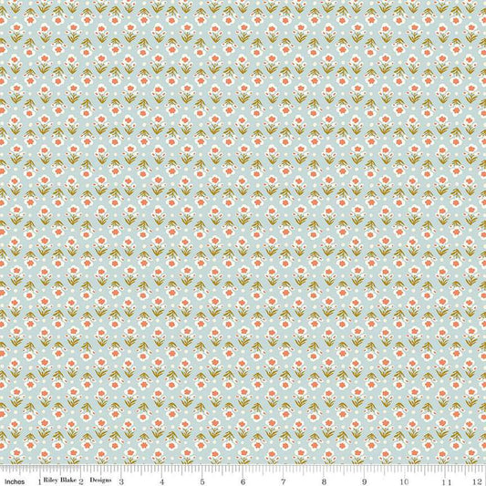 Botanist's Walk 01667410B Posy Breeze B - Riley Blake Designs - Floral Flowers - Liberty Fabrics - Quilting Cotton Fabric