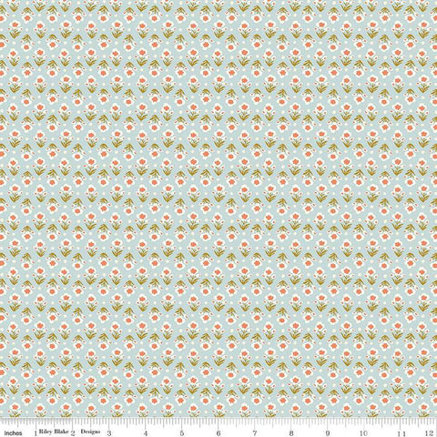 Botanist's Walk 01667410B Posy Breeze B - Riley Blake Designs - Floral Flowers - Liberty Fabrics - Quilting Cotton Fabric