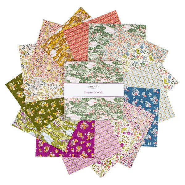 Botanist's Walk Layer Cake 10" Stacker Bundle - Riley Blake - 42 piece Precut Pre cut - Liberty Fabrics - Quilting Cotton Fabric