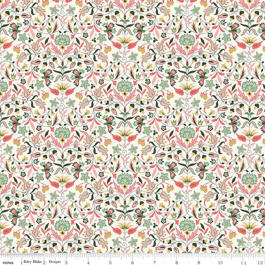 Tudor Celebration 01667446B Quilt Nouveau B - Riley Blake Designs - Floral Flowers - Liberty Fabrics - Quilting Cotton Fabric