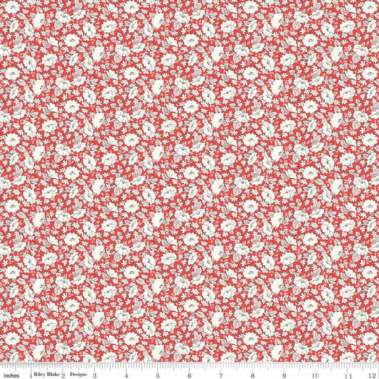 Tudor Celebration 01667445B Mayflower Meadow B - Riley Blake Designs - Floral Flowers - Liberty Fabrics - Quilting Cotton Fabric